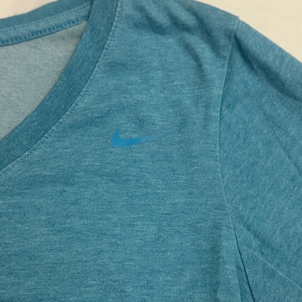 Nike Teal Dri-FIT V-Neck Tee - Picture 5 of 5
